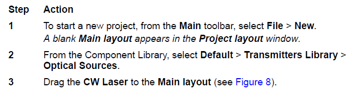 Optical System Using the Component Library