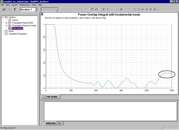 BPM - Figure 19 Simulation results — Path Monitor view (one path)