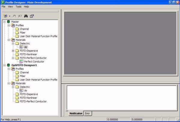 FDTD - Figure 3 Waveguide Profile Designer