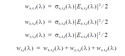 FDTD - Equation heating absorption intensity for each polarization