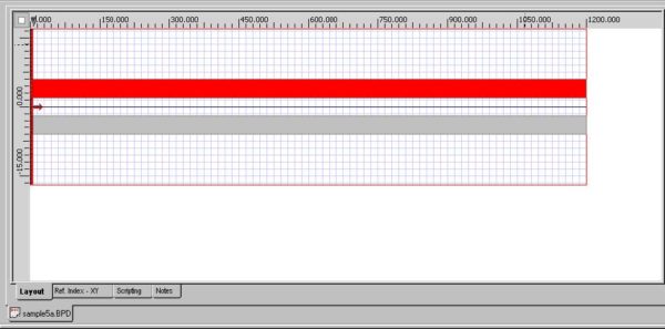 BPM - Figure 5 First red waveguide