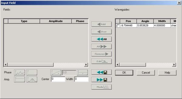 BPM - Figure 12 Input Field dialog box