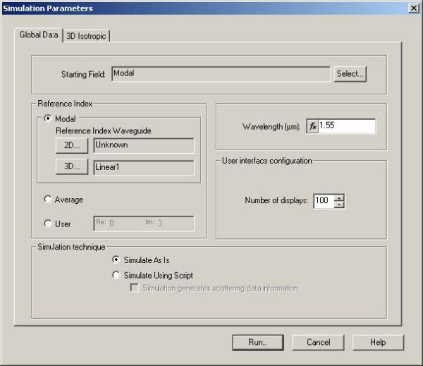 BPM - Figure 28 Simulation Parameters dialog box