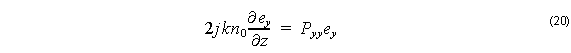 Optical BPM - Equation 20