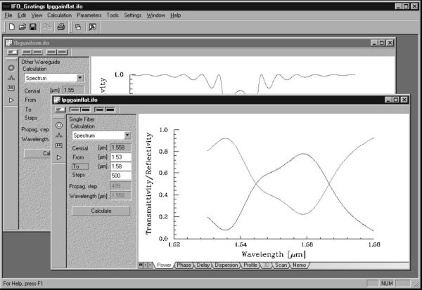 Optical Grating - The Main Window